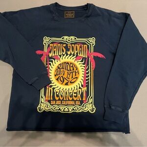 Women’s Anthropologie Retrobrand navy sweatshirt size small